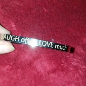 Live Well laugh often love much bracelet